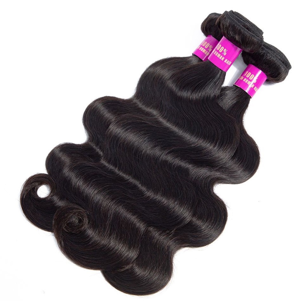 12A Body wave Human Hair Bundles with closure 4x4 hd lace